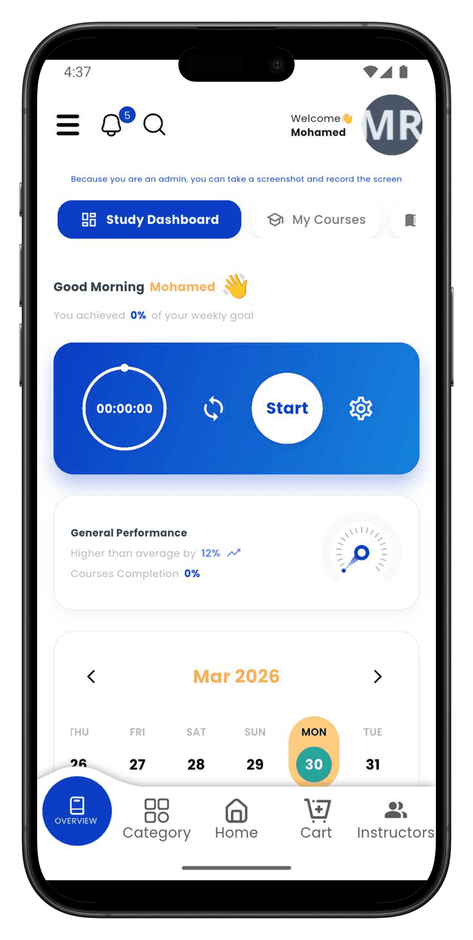 App Phone Mockup in Hand